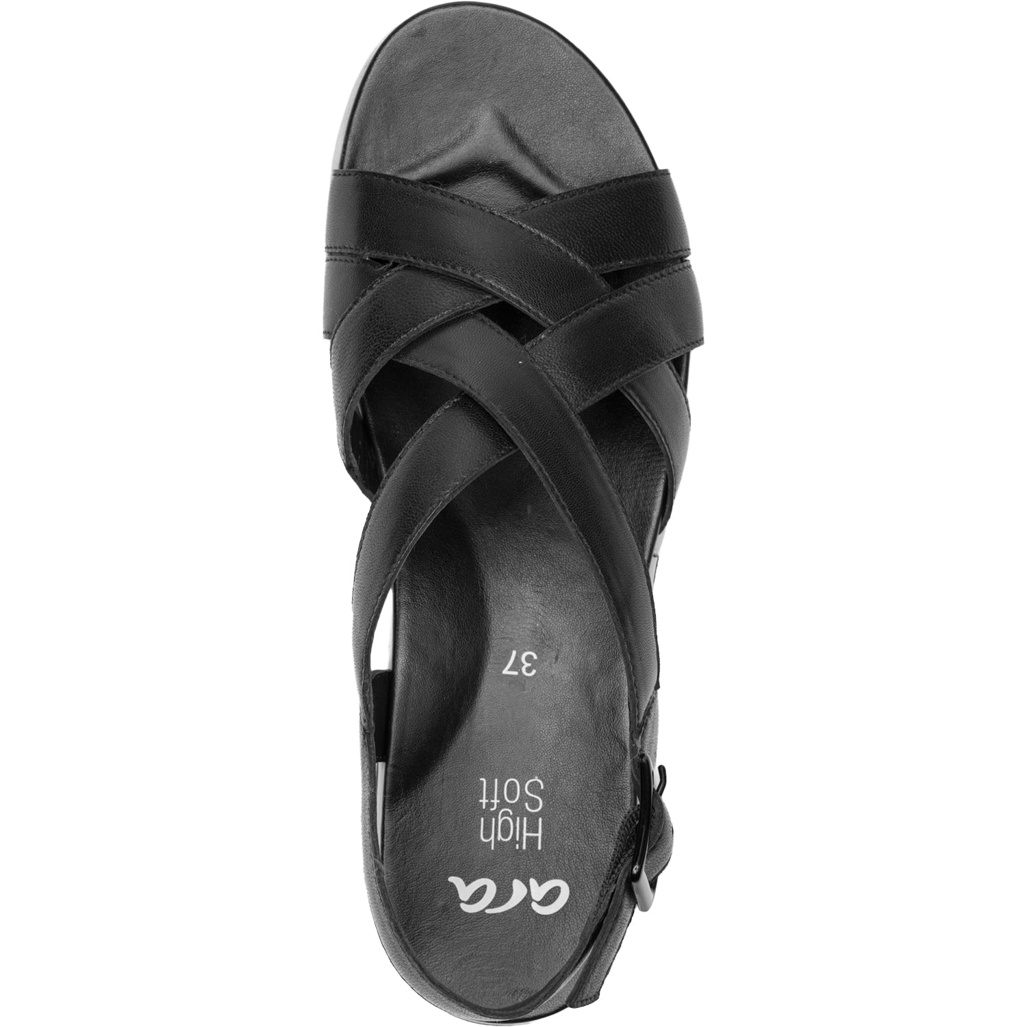 Womens Ara shoes Ara Clearwater Women's Sandals Black Calf Leather Black Calf Leather