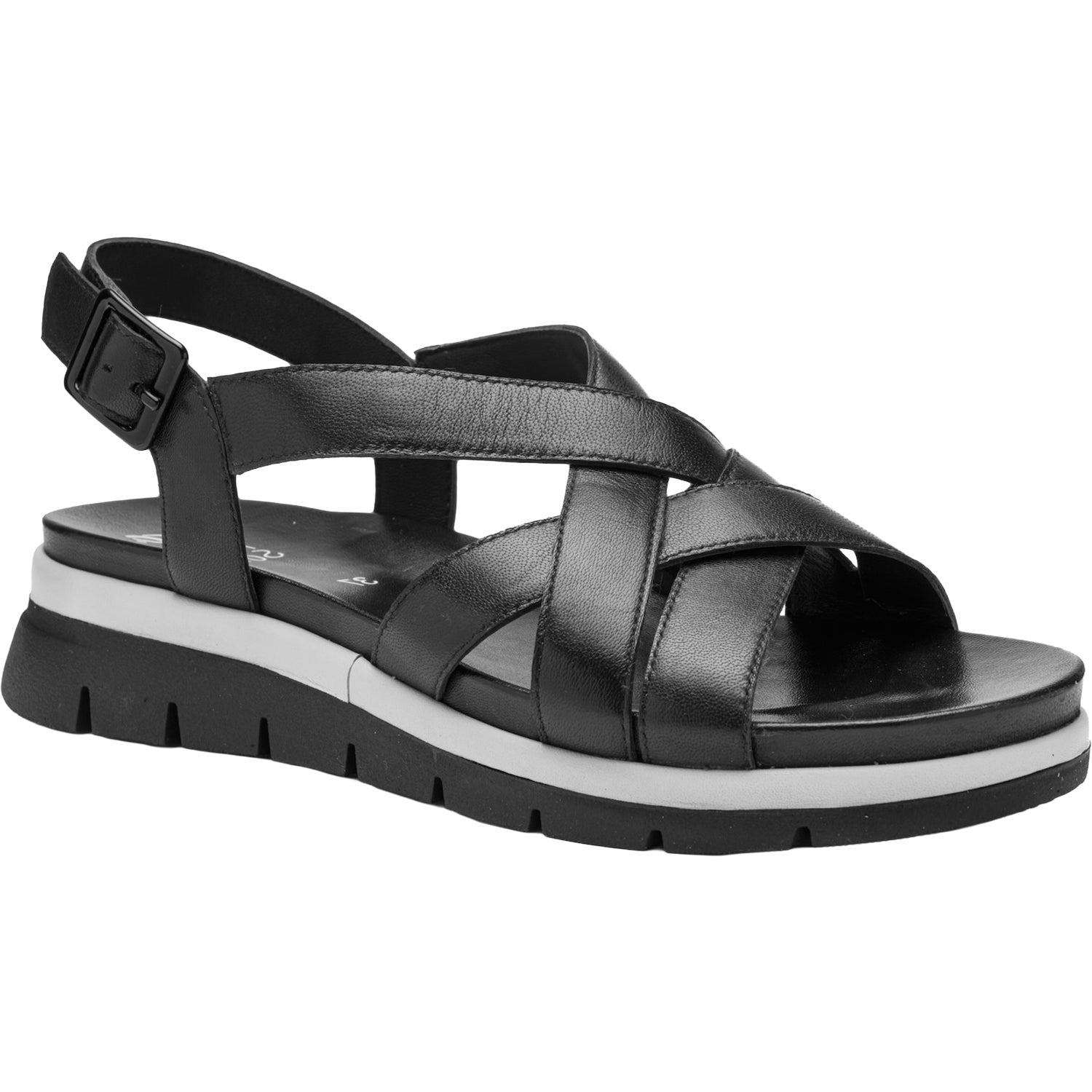 Womens Ara shoes Ara Clearwater Women's Sandals Black Calf Leather Black Calf Leather
