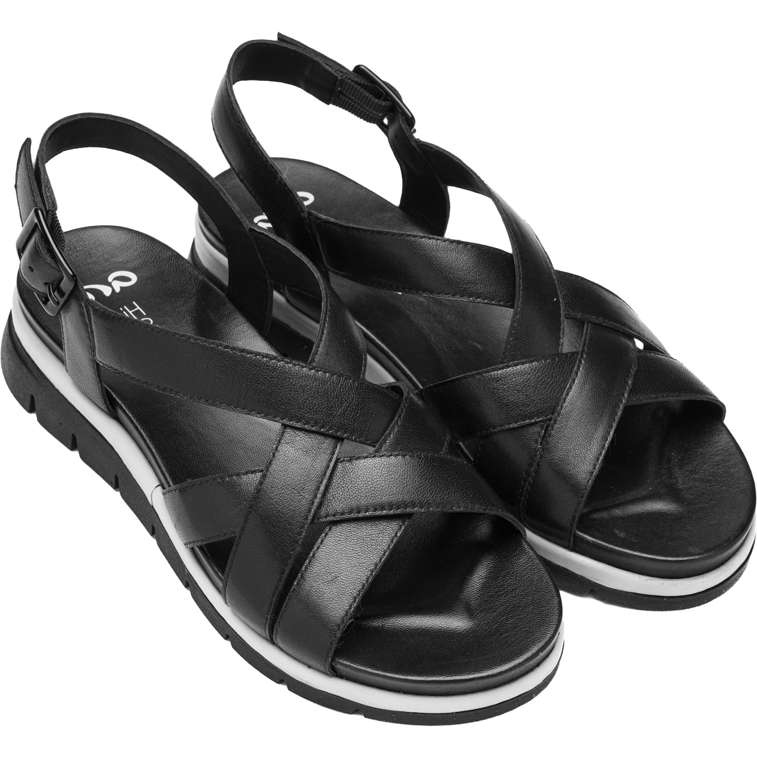 Womens Ara shoes Ara Clearwater Women's Sandals Black Calf Leather Black Calf Leather