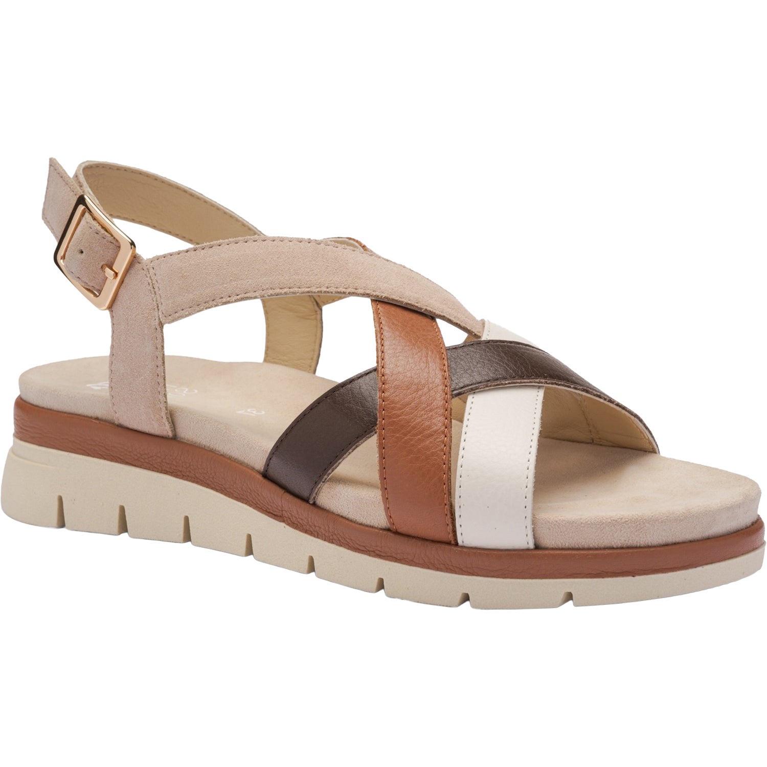 Womens Ara shoes Ara Clearwater Women's Sandals Cream/Mousse/Mocca Calf/Shell Suede Cream/Mousse/Mocca Calf/Shell Suede