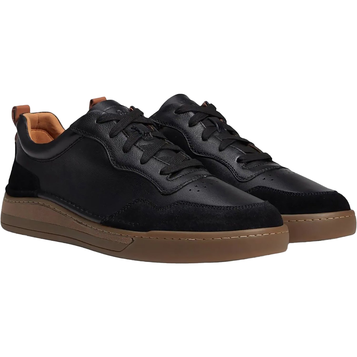 Mens Josef seibel Josef Seibel Cleve 01 Men's Lace Up Shoes Black Leather/Suede Combi Black Leather/Suede Combi