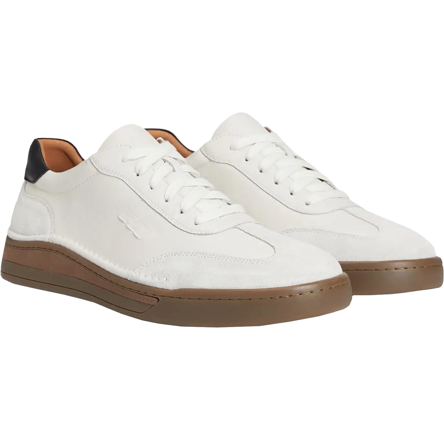 Mens Josef seibel Josef Seibel Cleve 07 Men's Lace Up Shoes White Leather/Suede Combi White Leather/Suede Combi