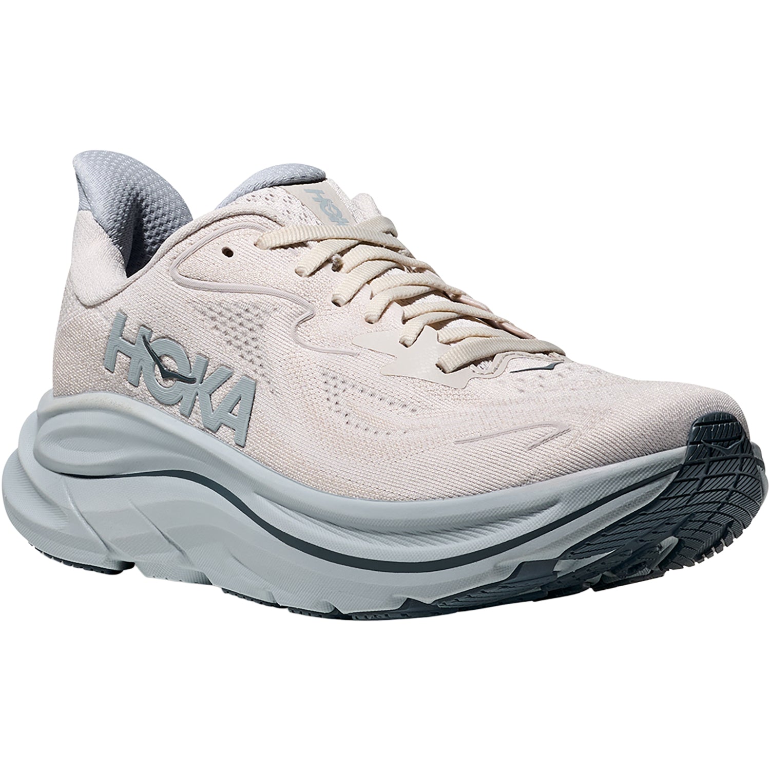 Womens Hoka one one Women's Hoka Clifton 10 Grout/Mineral Blue (Neutral Support) Grout/Mineral Blue