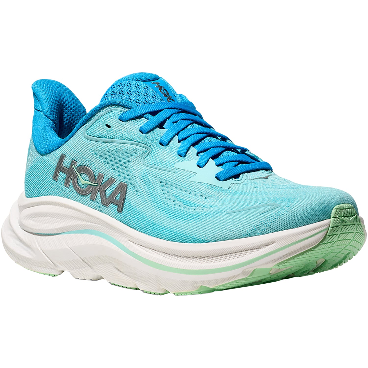 Womens Hoka one one Women's Hoka Clifton 10 Skyward Blue/Cielo Blue (Neutral Support) Skyward Blue/Cielo Blue