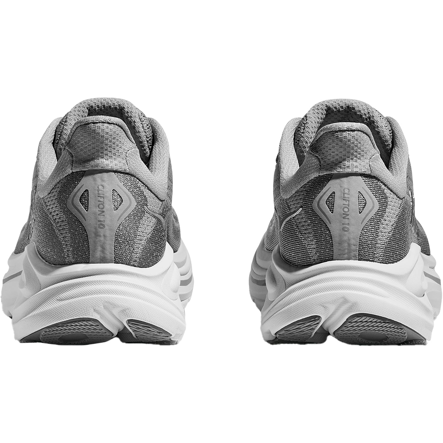 Womens Hoka one one Women's Hoka Clifton 10 Stellar Grey/Galactic Grey (Neutral Support) Stellar Grey/Galactic Grey