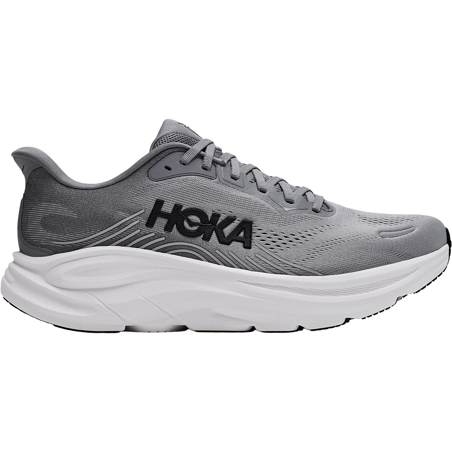 Mens Hoka one one Hoka Clifton 11 Men's Athletic Shoes Galactic Grey/Stellar Grey (Neutral Support) Galactic Grey/Stellar Grey