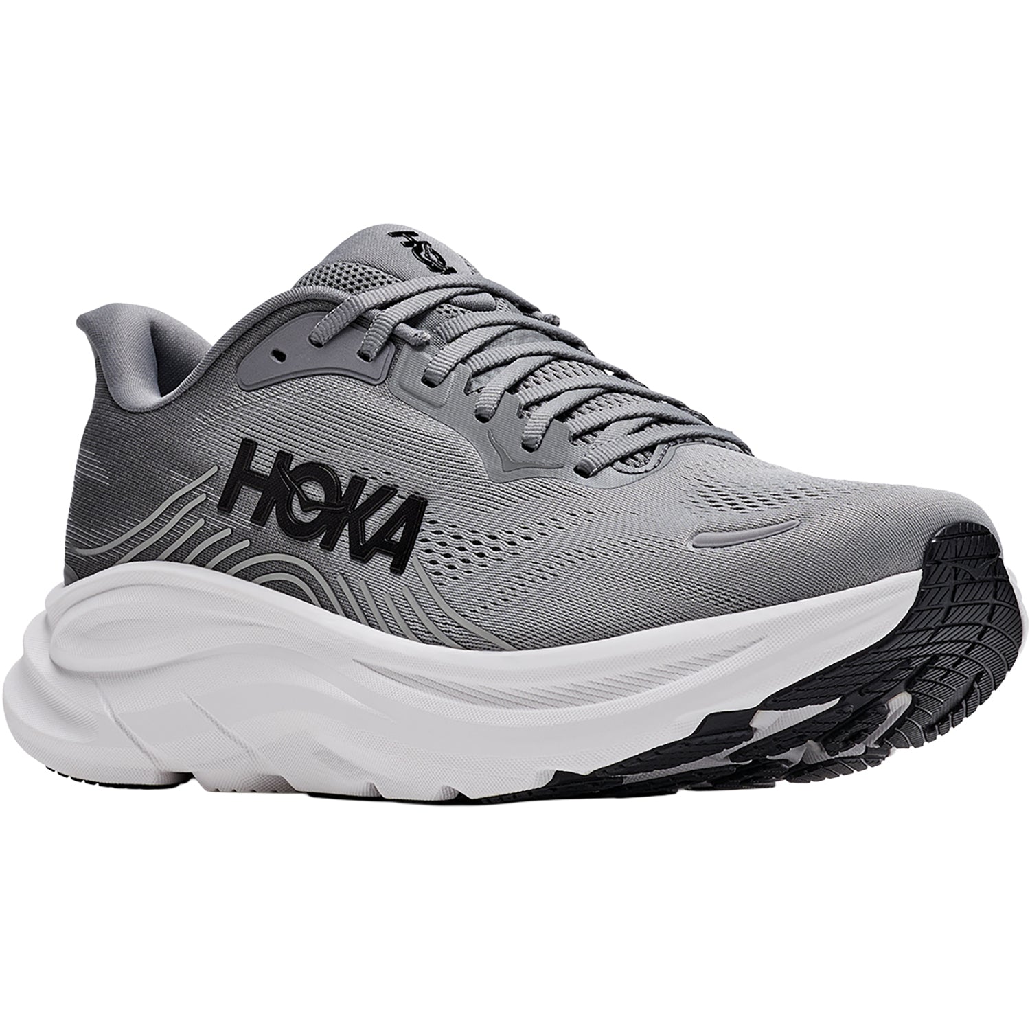 Mens Hoka one one Hoka Clifton 11 Men's Athletic Shoes Galactic Grey/Stellar Grey (Neutral Support) Galactic Grey/Stellar Grey