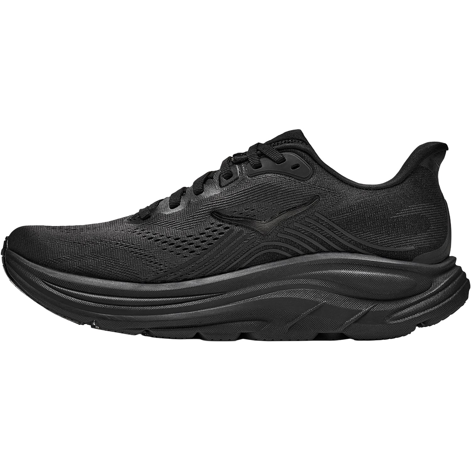 Mens Hoka one one Hoka Clifton 11 Men's Athletic Shoes Black/Black (Neutral Support) Black/Black