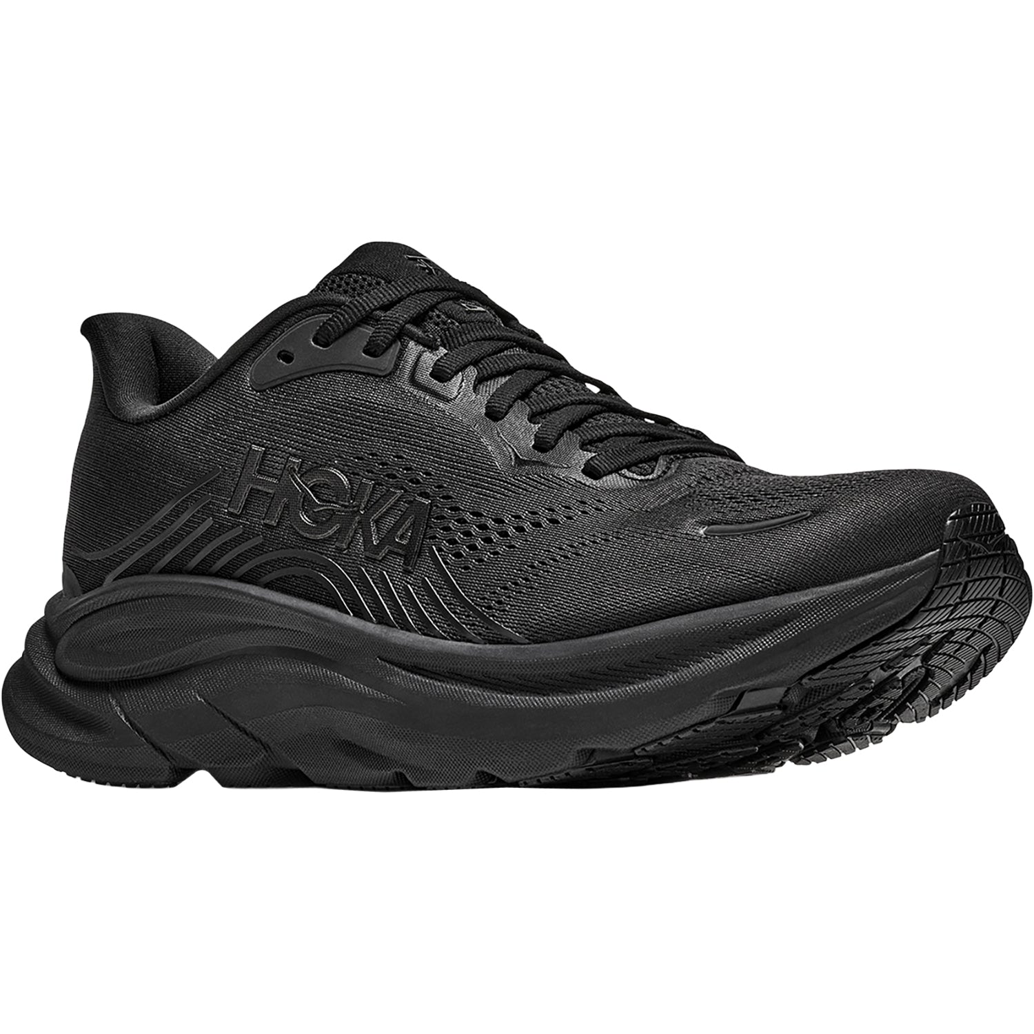 Womens Hoka one one Hoka Clifton 11 Women's Athletic Shoes Black/Black (Neutral Support) Black/Black