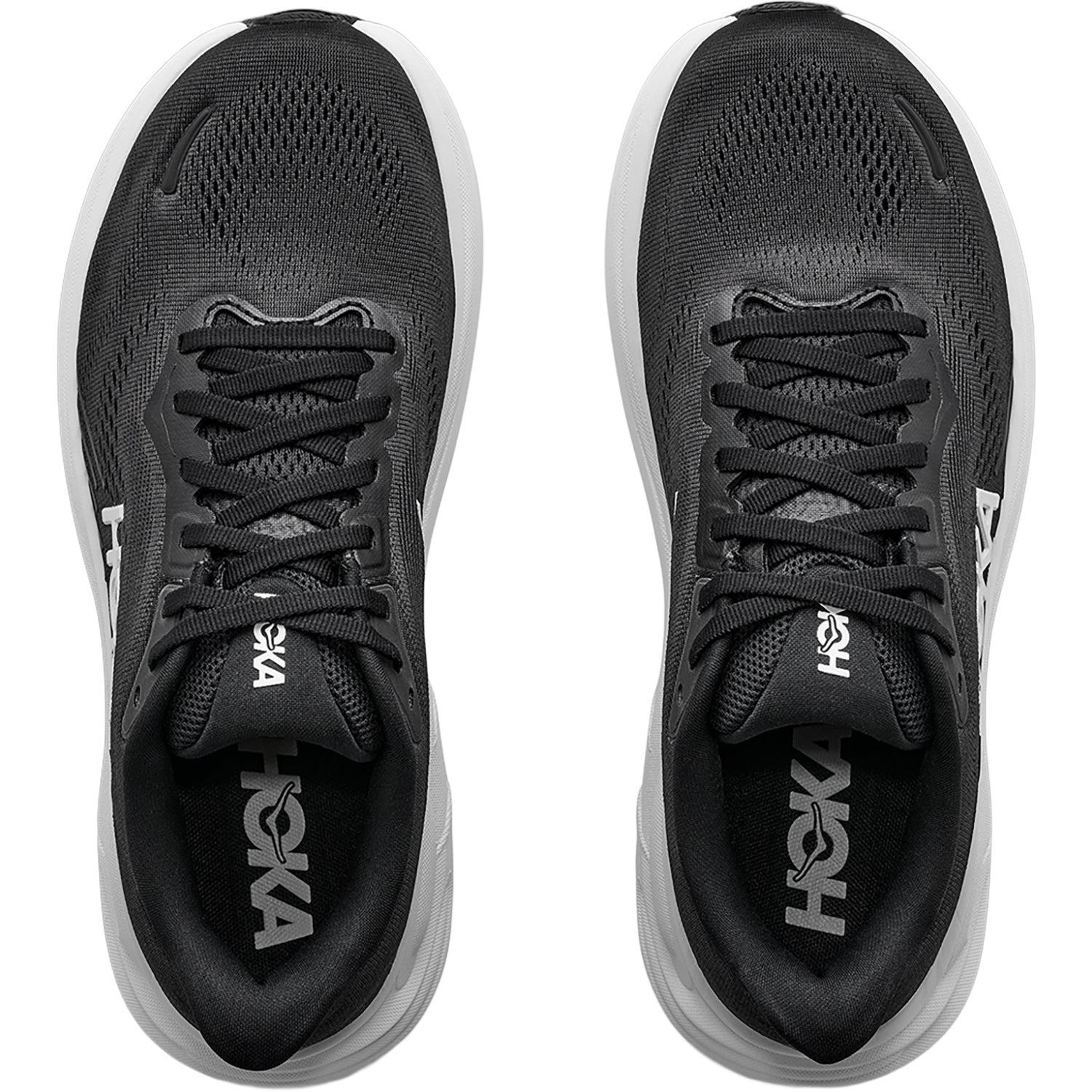 Womens Hoka one one Hoka Clifton 11 Women's Athletic Shoes Black/White (Neutral Support) Black/White