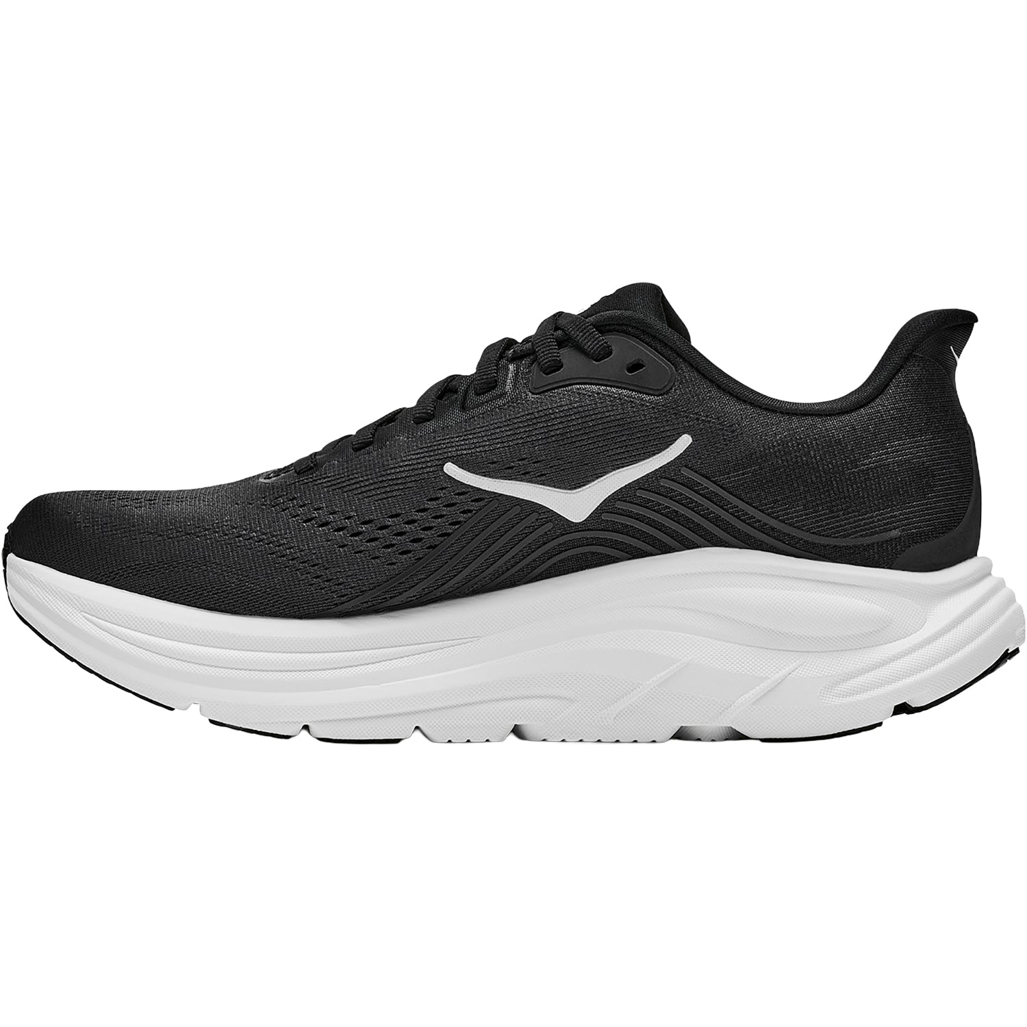 Womens Hoka one one Hoka Clifton 11 Women's Athletic Shoes Black/White (Neutral Support) Black/White