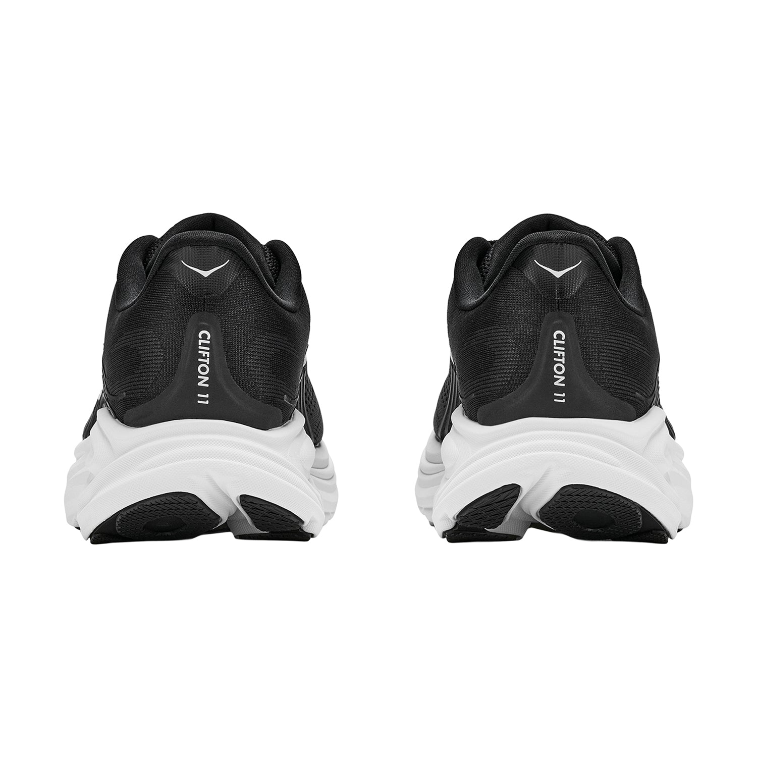 Womens Hoka one one Hoka Clifton 11 Women's Athletic Shoes Black/White (Neutral Support) Black/White