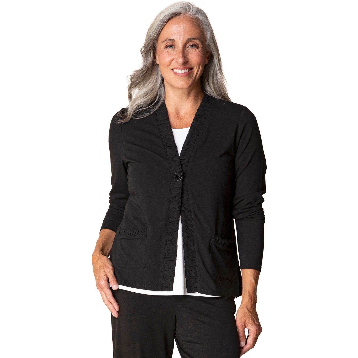 Womens Habitat Habitat Core Travel Ruched Front Jacket Women's Outerwear Black Black
