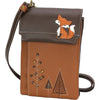 Womens Chala Chala Criss Cellphone Crossbody Fox Handbag Brown Brown