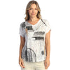Womens Jess & jane Jess & Jane Crushed V-Neck Dolman Women's Short Sleeve Top Tango Tango