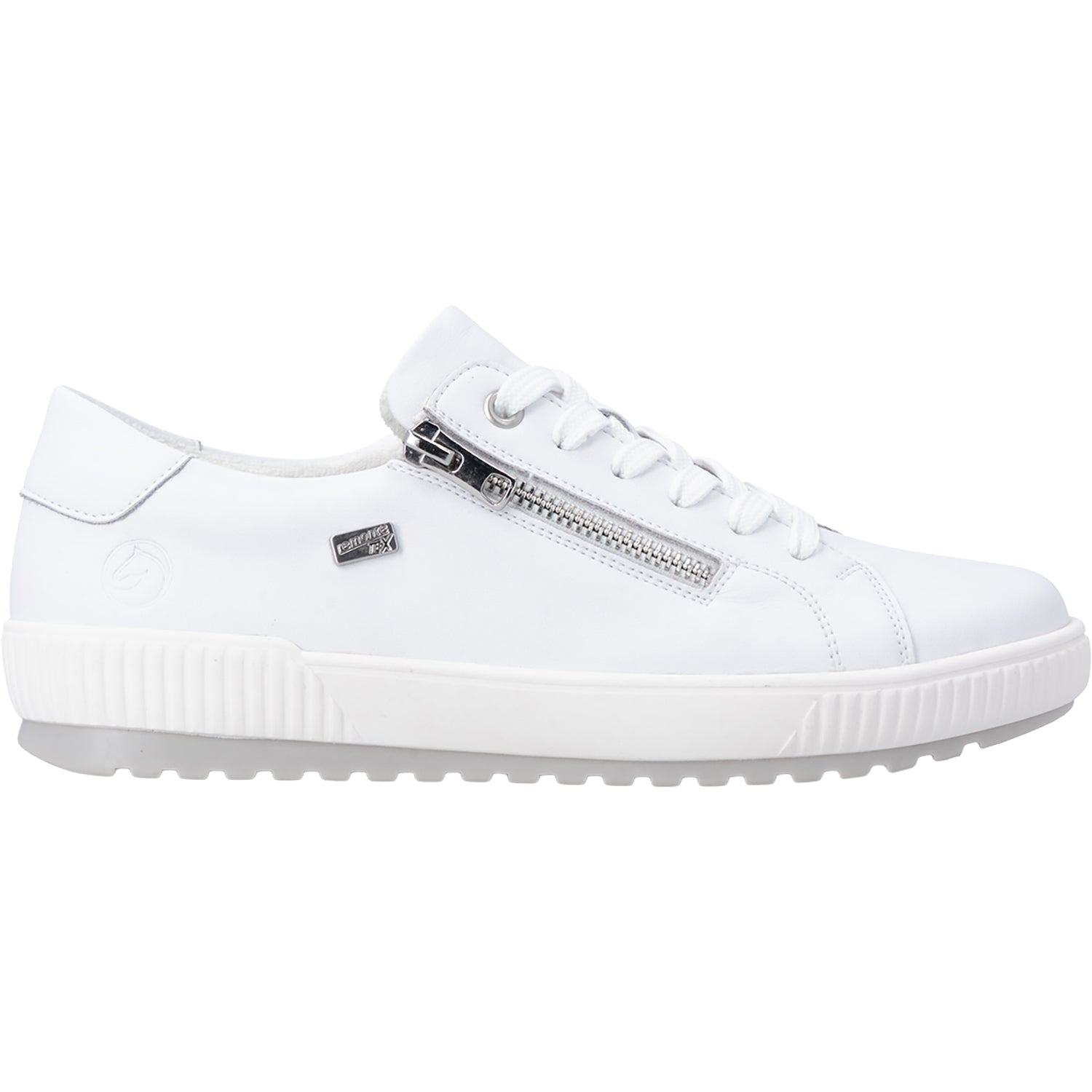 Womens Remonte Remonte D0700-80 Maditta Women's Lace Up Shoes White Leather White Leather