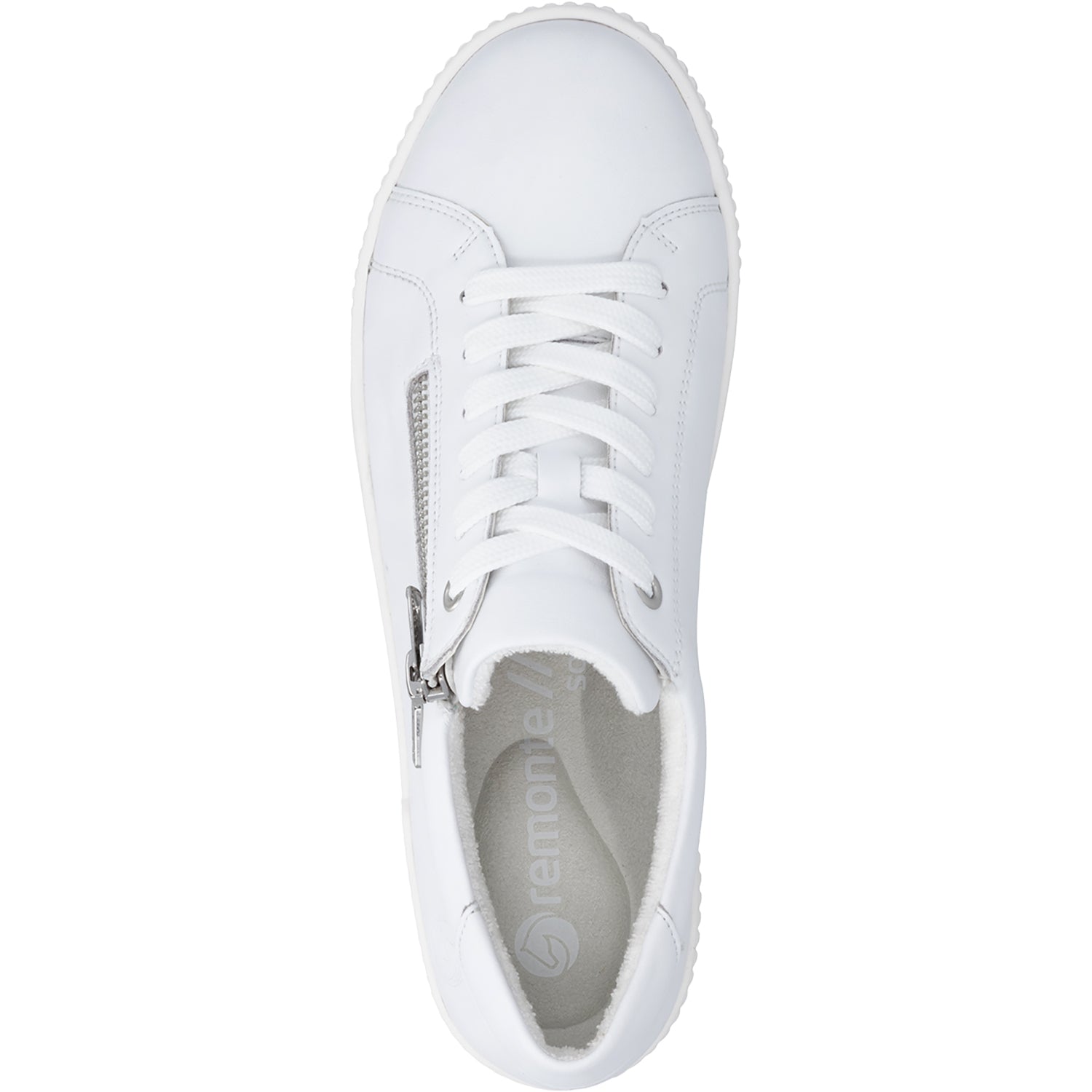 Womens Remonte Remonte D0700-80 Maditta Women's Lace Up Shoes White Leather White Leather