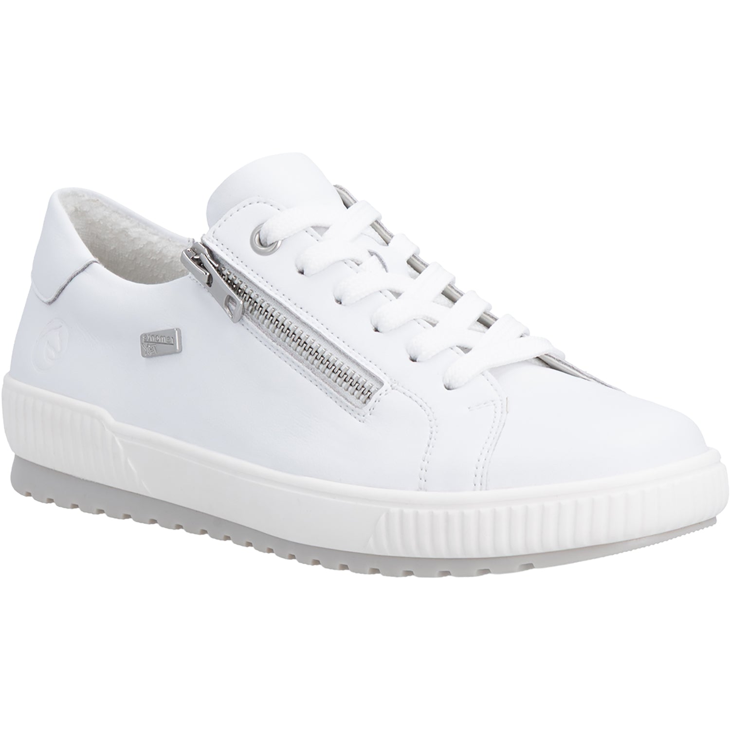 Womens Remonte Remonte D0700-80 Maditta Women's Lace Up Shoes White Leather White Leather