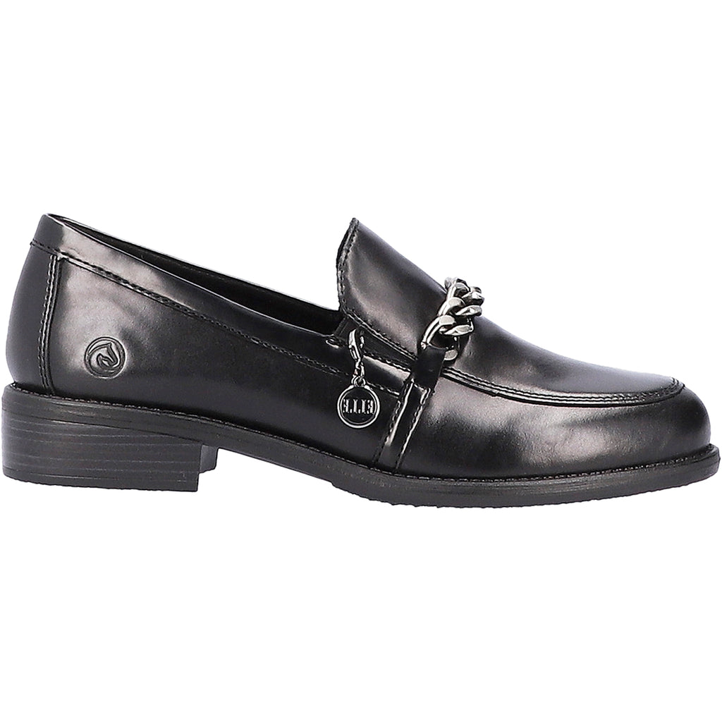 Womens Remonte Women's Remonte D0F03-01 Arielle 03 Black Leather Black Leather