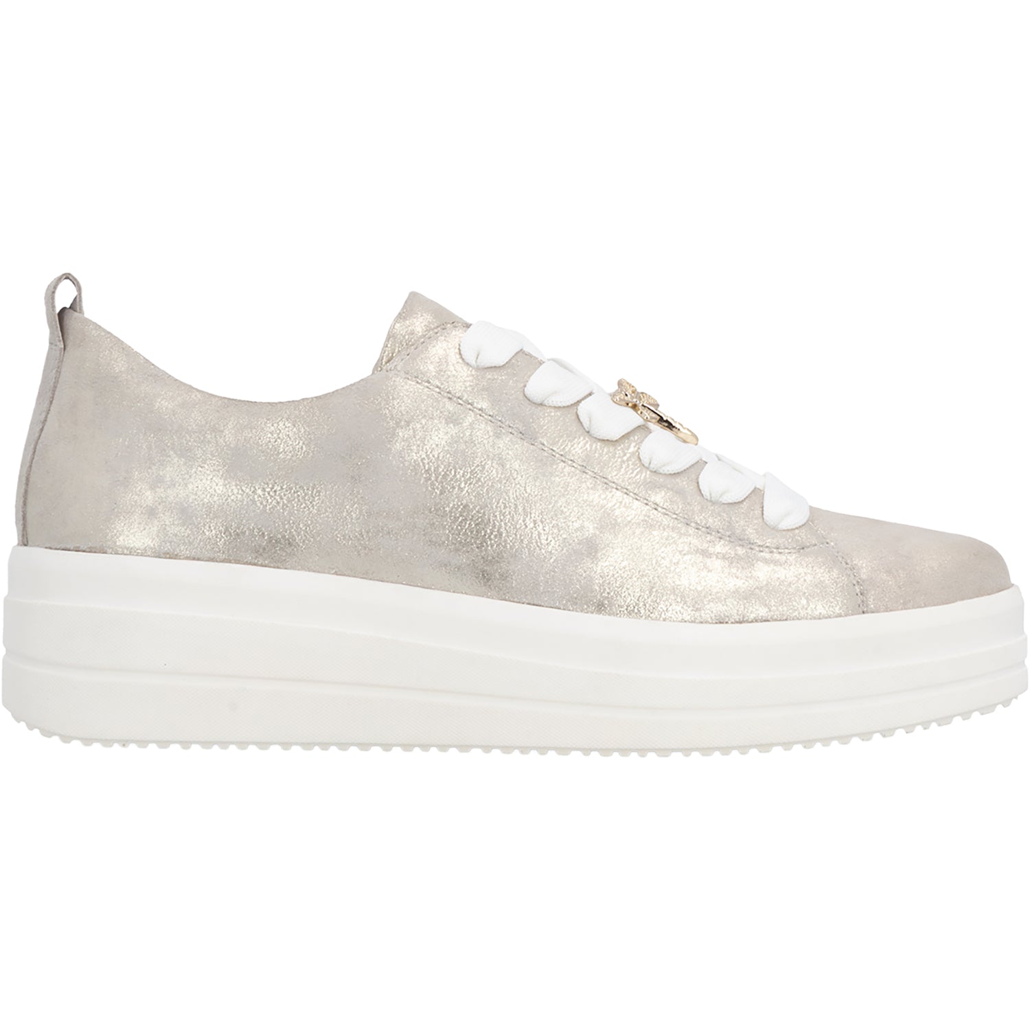 Womens Remonte Remonte D1C03-91 Julika 03 Women's Lace Up Shoes Muschel Leather Muschel Leather