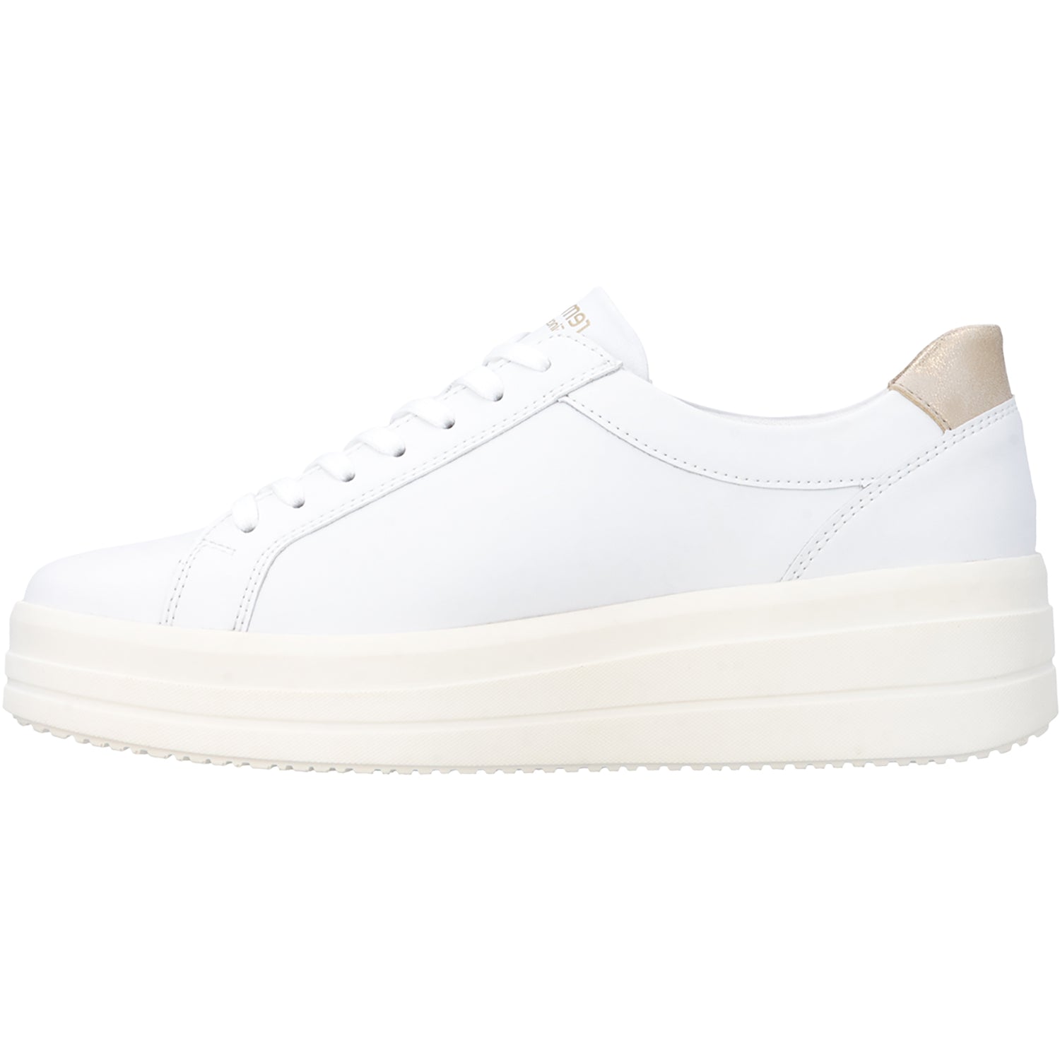 Womens Remonte Remonte D1C11-80 Women's Lace Up Shoes White/Light Gold/Muschel White/Light Gold/Muschel