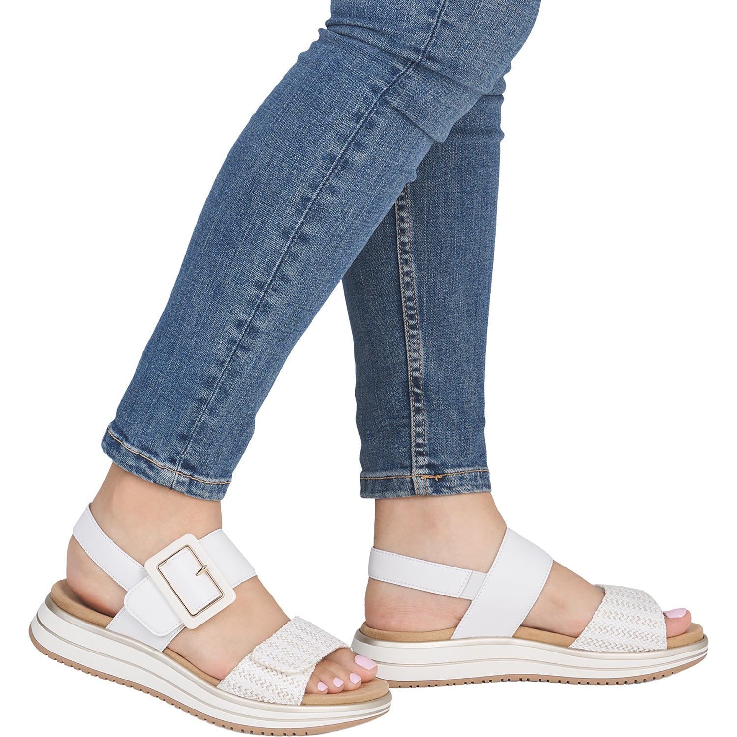 Womens Remonte Remonte D1J53-81 Jocelyn 53 Weiss-Gold/Weiss Weiss-Gold/Weiss