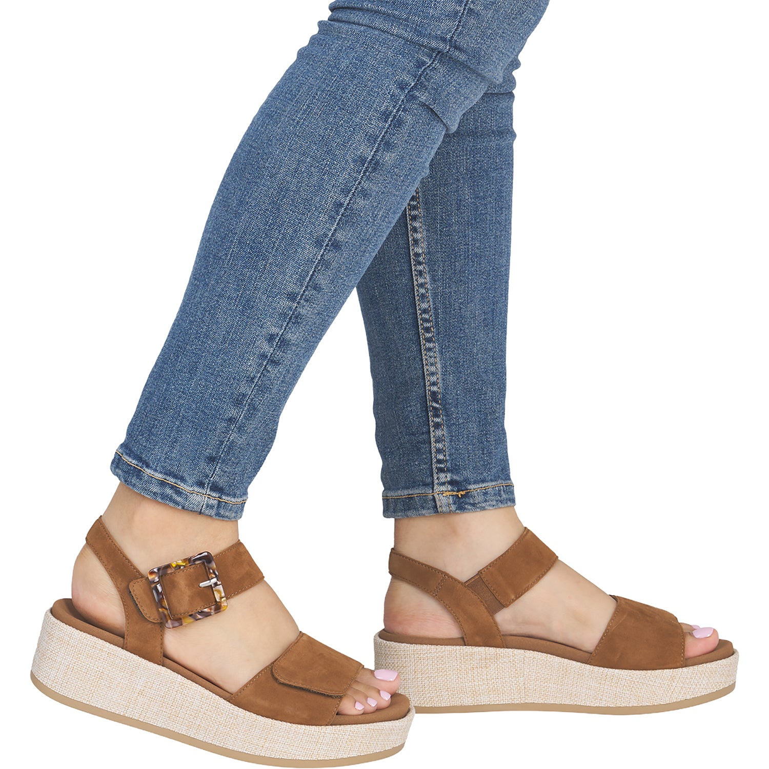 Womens Remonte Remonte D1N43-22 Jocelyn 54 Women's Sandals Noccia Goat Suede Noccia