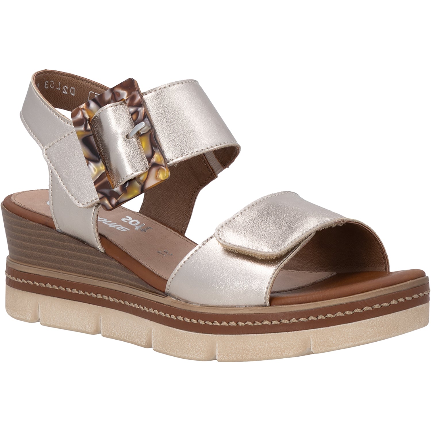 Womens Remonte Remonte D2L53-90 Jerilyn Women's Sandals Lightbrass Lightbrass