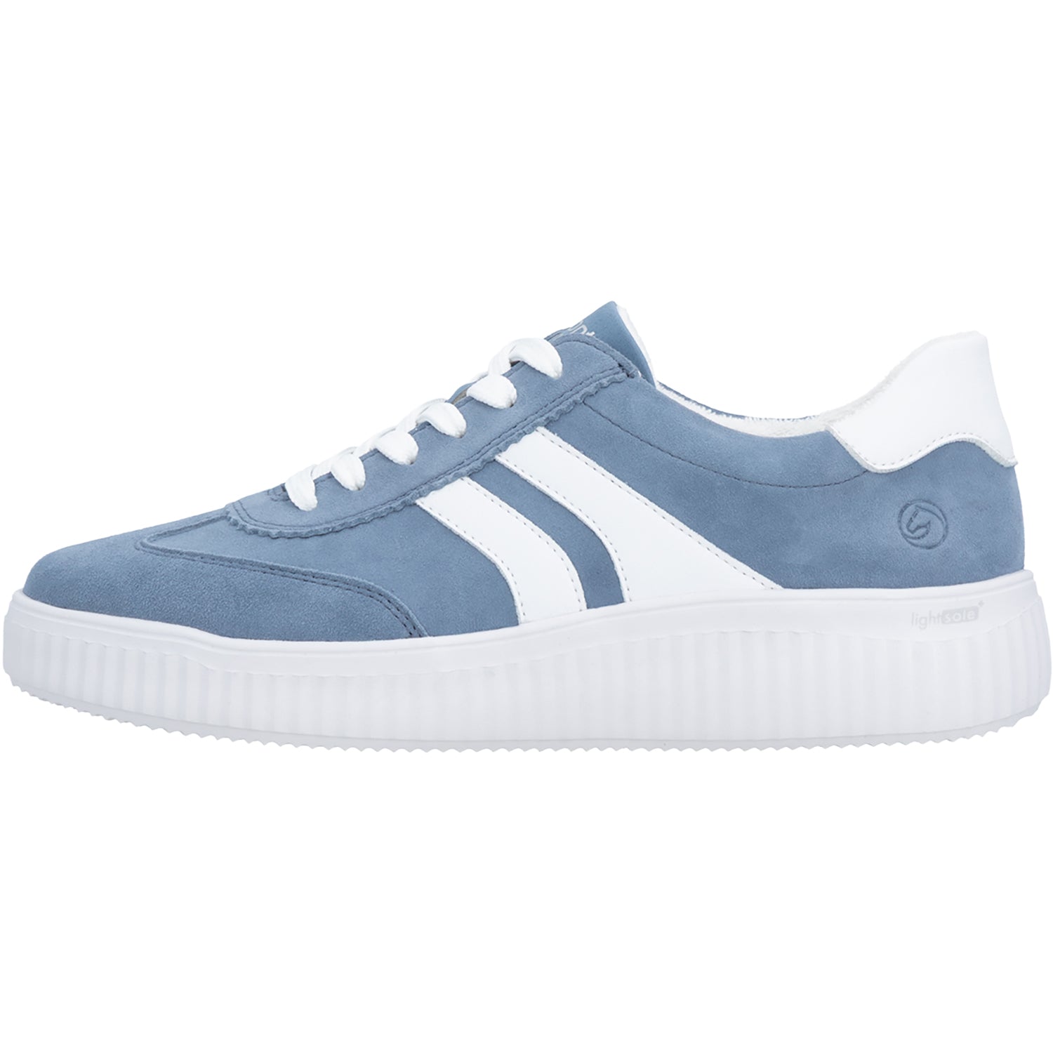 Womens Remonte Remonte D3E00-14 Levke Women's Sneakers Jeans/Weiss/Bleu Jeans/Weiss/Bleu