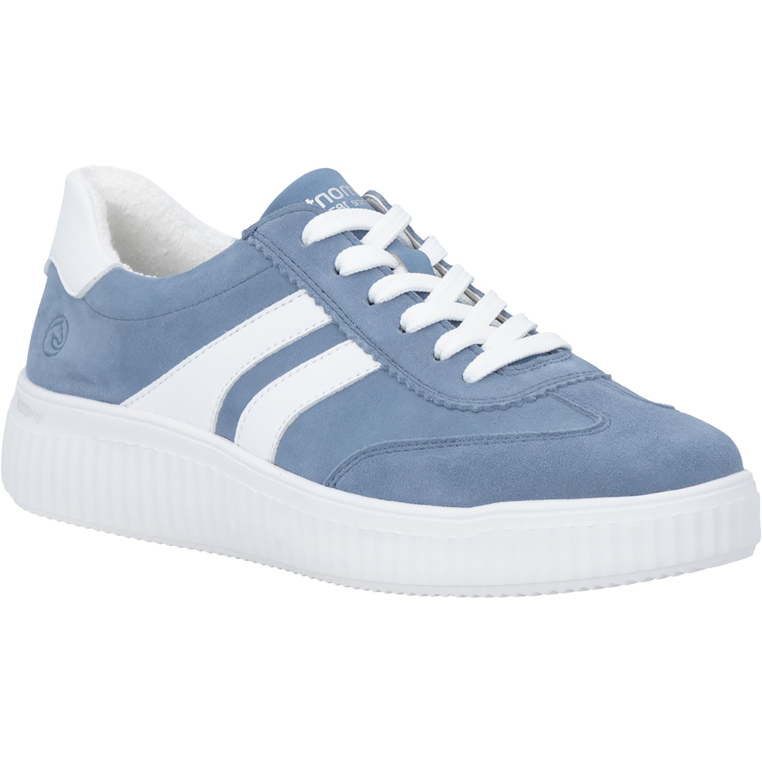 Womens Remonte Remonte D3E00-14 Levke Women's Sneakers Jeans/Weiss/Bleu Jeans/Weiss/Bleu