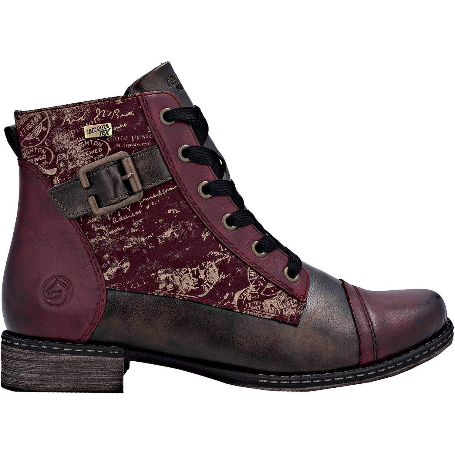 Womens Remonte Remonte D4381-35 Chandra 81 Women's Boots Vino/Antik/Bordeaux Vino/Antik/Bordeaux
