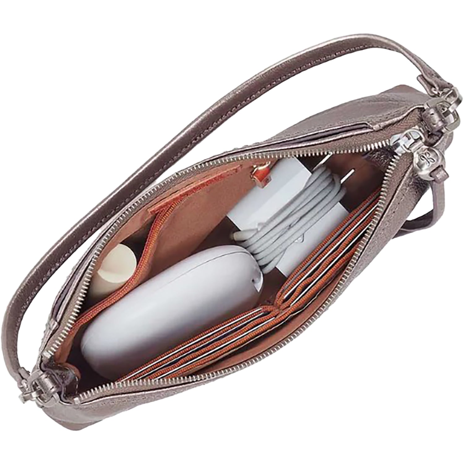 Womens Hobo Hobo Darcy Crossbody Handbag Pewter Spur Pewter Spur