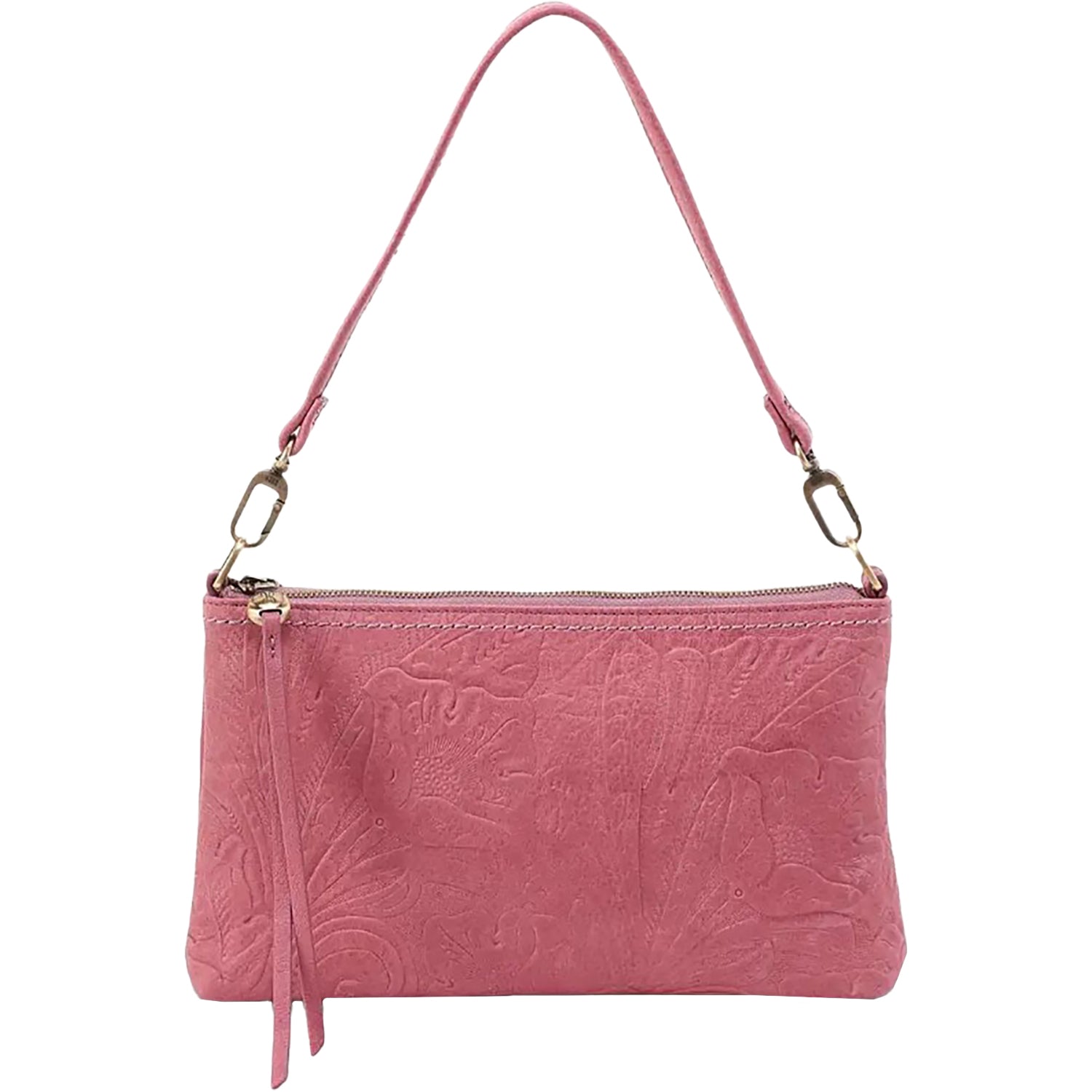 Womens Hobo Hobo International Darcy Crossbody Handbag Mauve Embossed Leather Mauve Embossed Leather