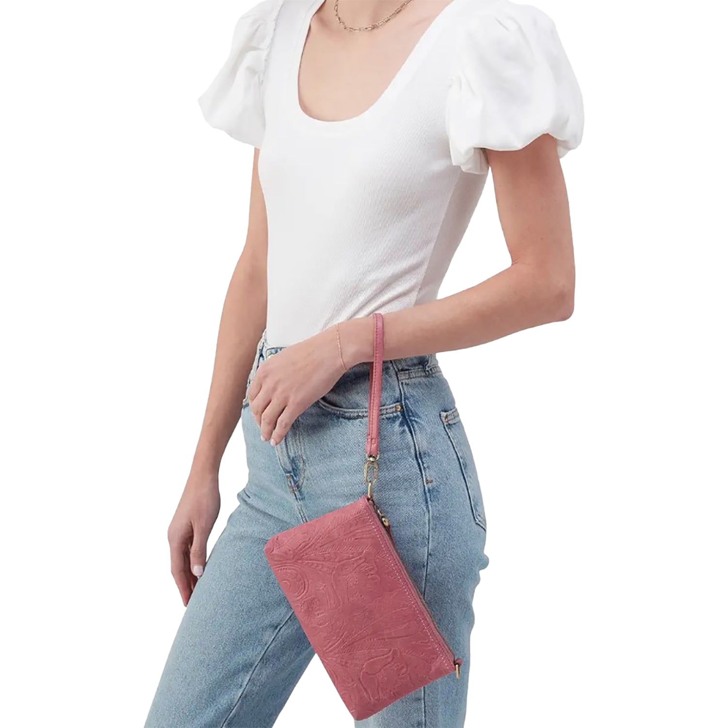 Womens Hobo Hobo International Darcy Crossbody Handbag Mauve Embossed Leather Mauve Embossed Leather