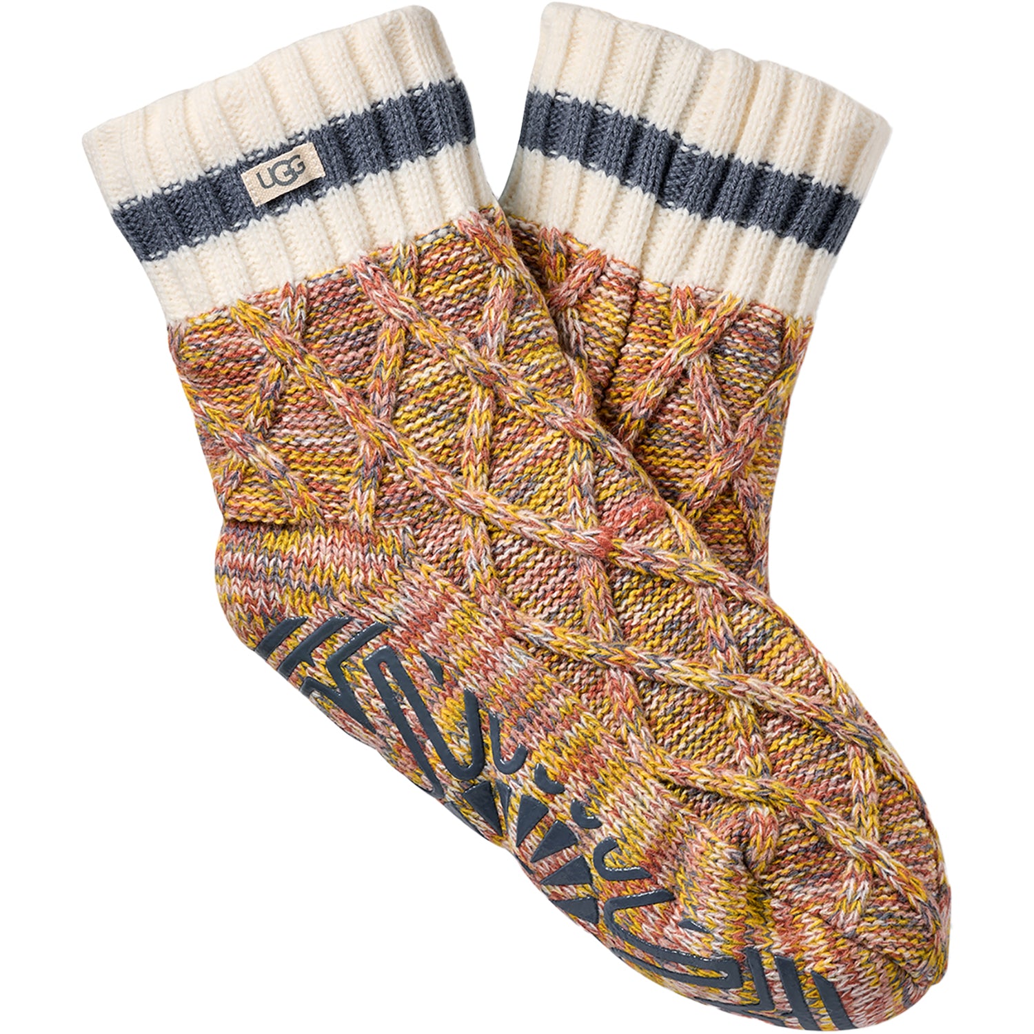 Womens Ugg Women's UGG Deedee Fleece Lined Quarter II Sock Dusk/Dart Melange Dusk/Dart Melange