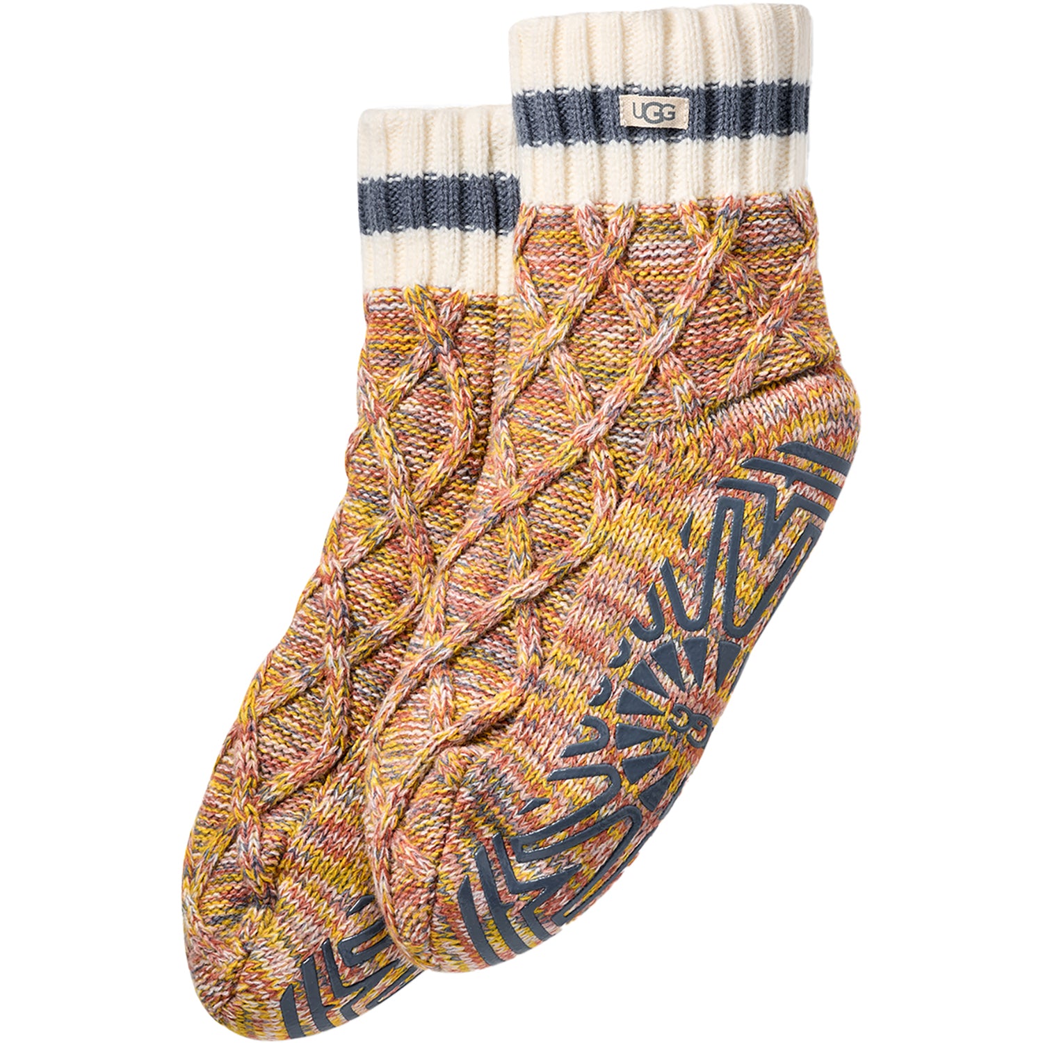 Womens Ugg Women's UGG Deedee Fleece Lined Quarter II Sock Dusk/Dart Melange Dusk/Dart Melange