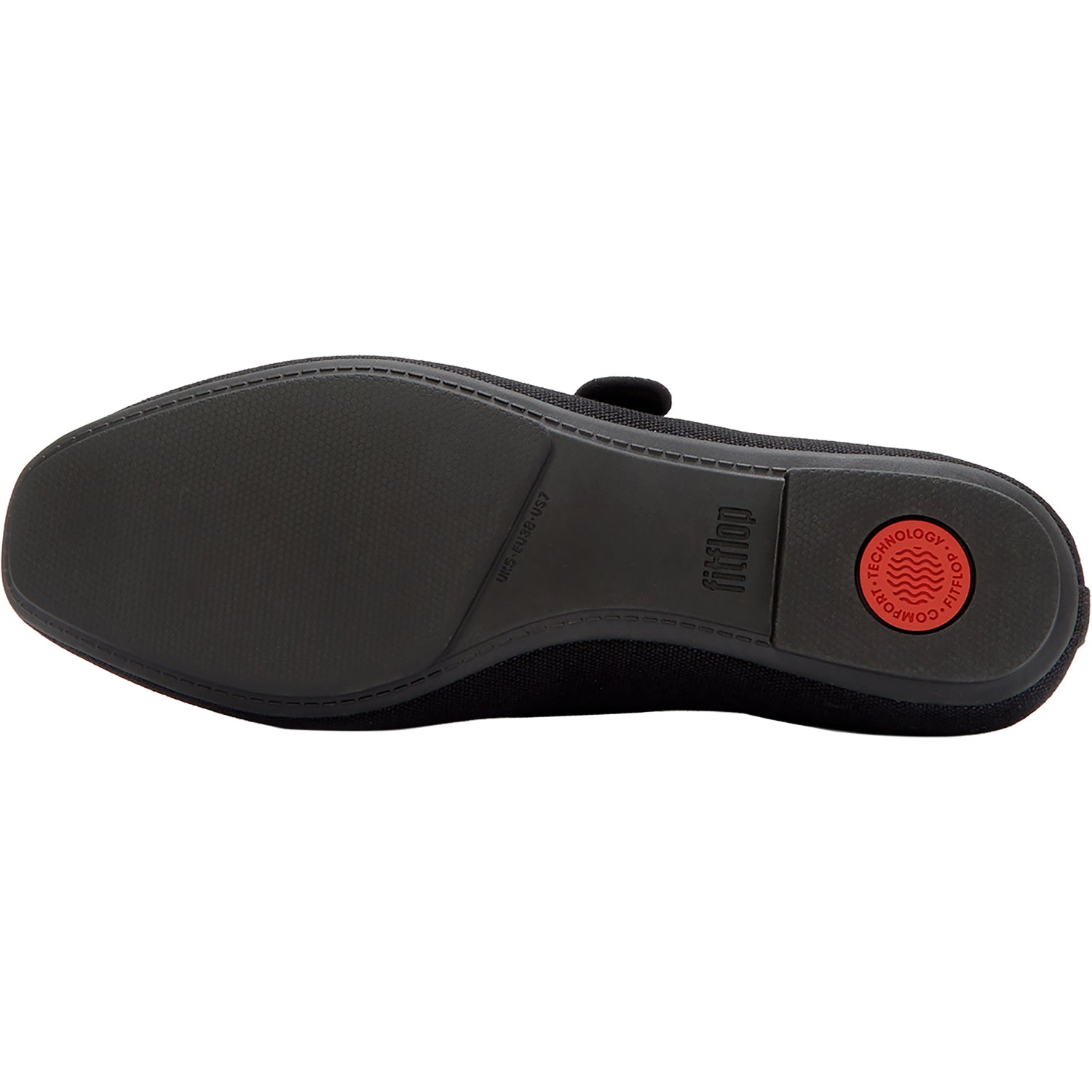 Womens Fit flop FitFlop Delicato Wave-Edge Canvas Women's Black Black