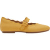 Womens Fit flop FitFlop Delicato Wave-Edge Canvas Women's Mary Jane Flats Turmeric Turmeric