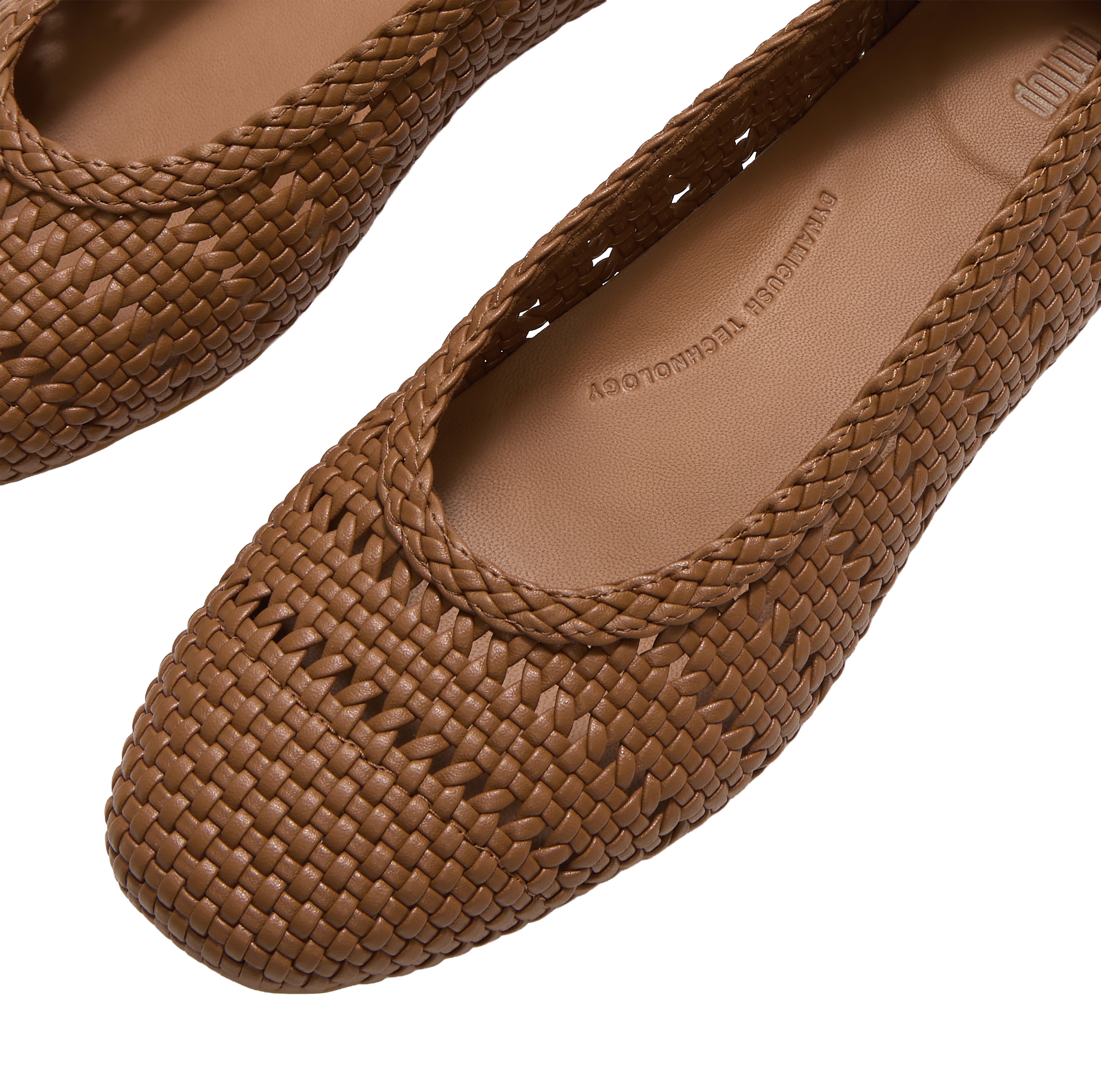 Womens Fit flop Fit Flop Delicato Woven Ballerina Women's Dress Terracotta Tan Terracotta Tan