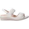 Womens Ziera Ziera Dimone Women's Sandals Ivory/Gold Print Leather Ivory/Gold Print Leather