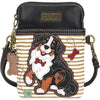 Womens Chala Chala Dog 1 Cellphone Crossbody Handbag Brown Stripe Brown Stripe