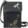 Womens Chala Chala Dragonfly Criss Cellphone Crossbody Handbag Black Black