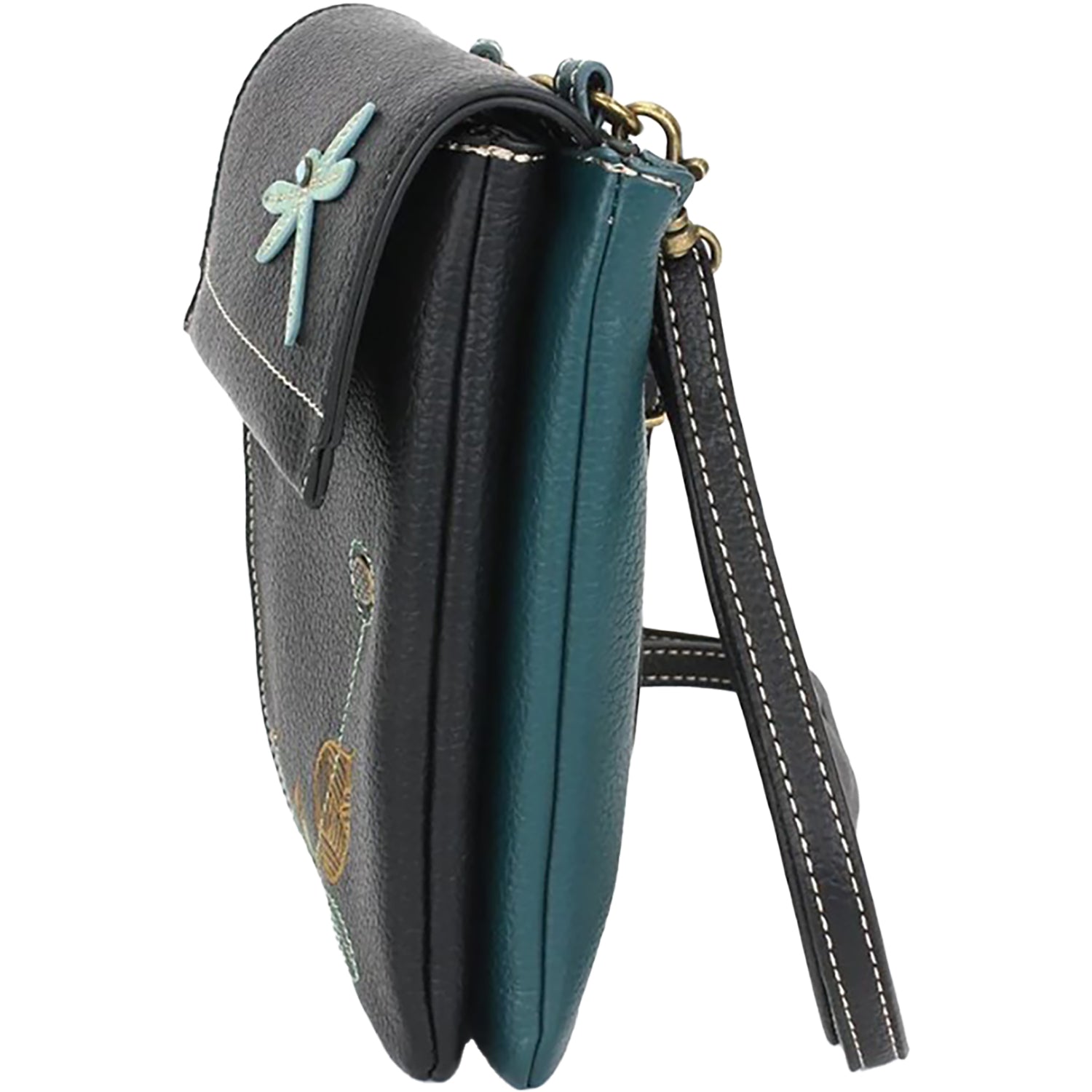 Womens Chala Chala Dragonfly Criss Cellphone Crossbody Handbag Black Black