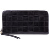 Womens Hobo Hobo International Eliza Continental Wallet Black Vintage Weave Leather Black Vintage Weave Leather
