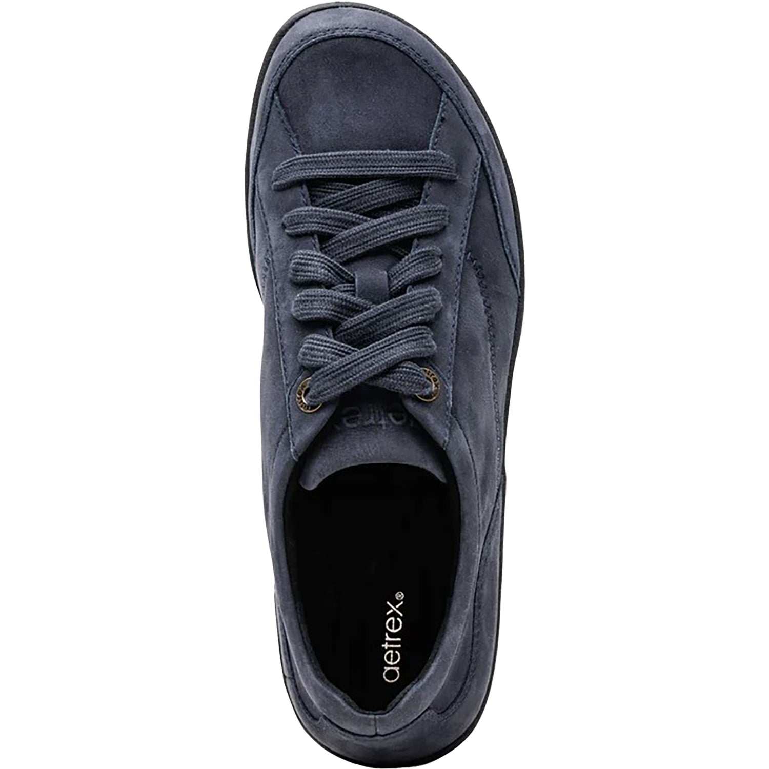 Womens Aetrex Women's Aetrex Dahlia Navy Nubuck Navy Nubuck