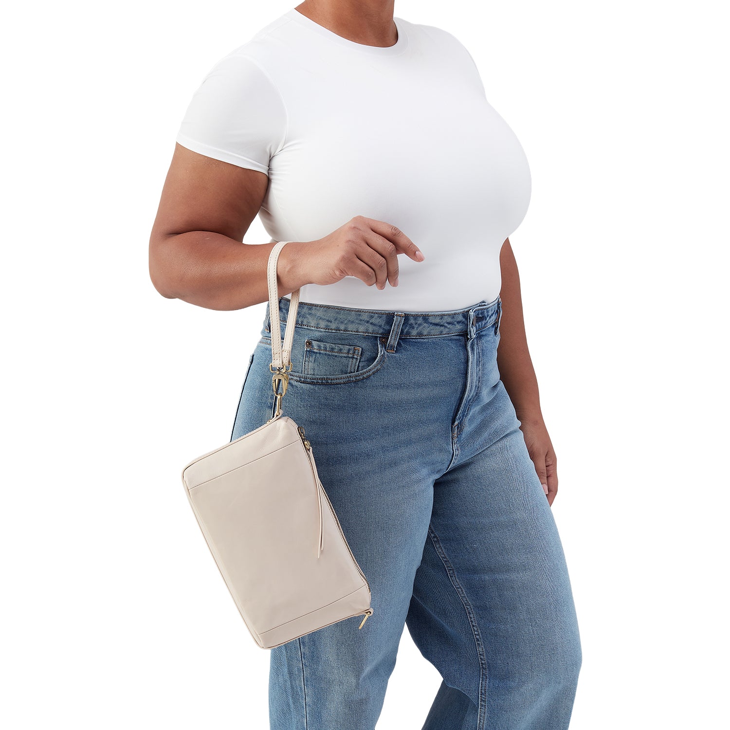 Womens Hobo Hobo Darcy Carry-All Handbag Pale Flax Polished Leather Pale Flax Polished Leather