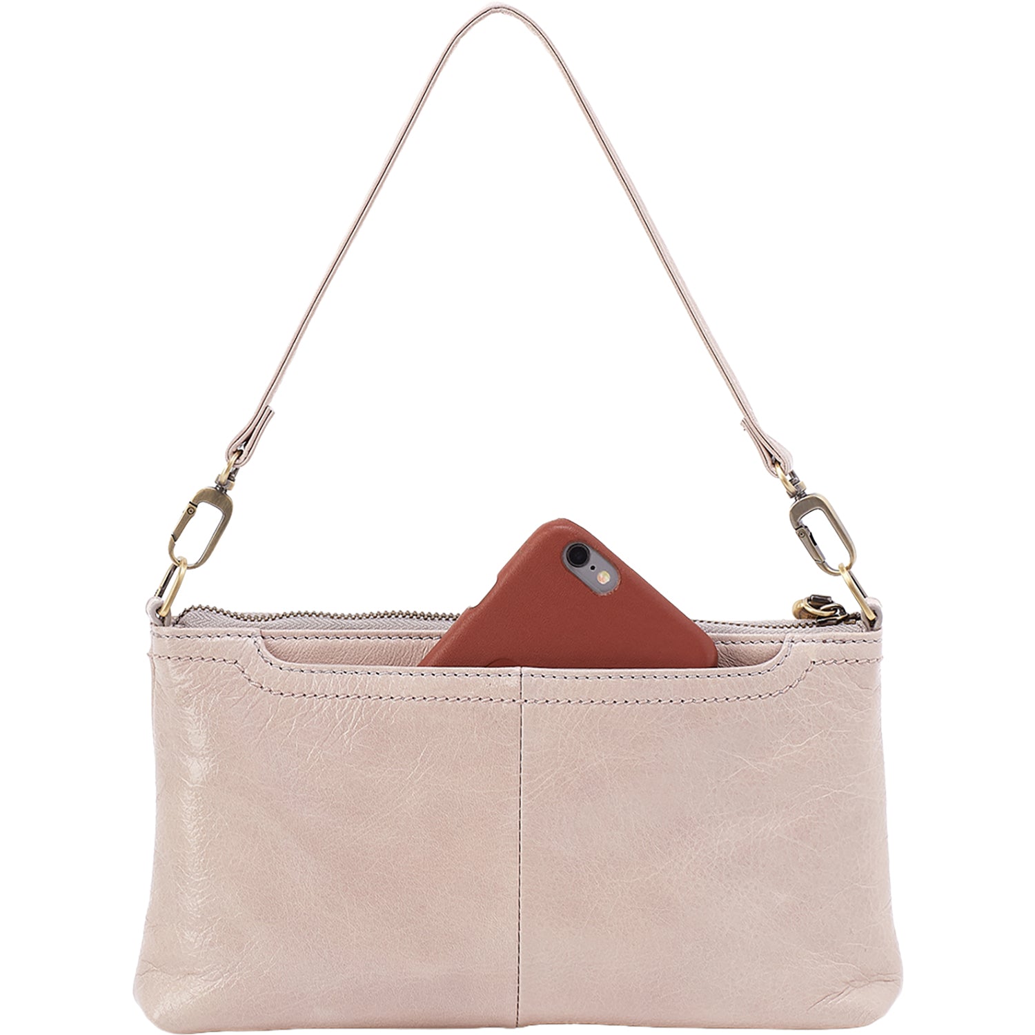 Womens Hobo Hobo Darcy Crossbody Handbag Stone Gloss Stone Gloss