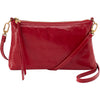 Womens Hobo Hobo Darcy Crossbody Handbag True Red Polished Leather True Red Polished Leather