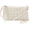 Womens Hobo Hobo Darcy Crossbody Handbag Whitecap Woven Leather Whitecap Woven Leather