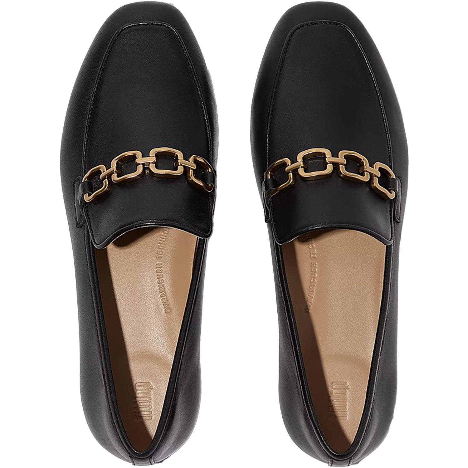 Fitflop Delicato Square-Chain Soft Loafer Women's Dress Flats